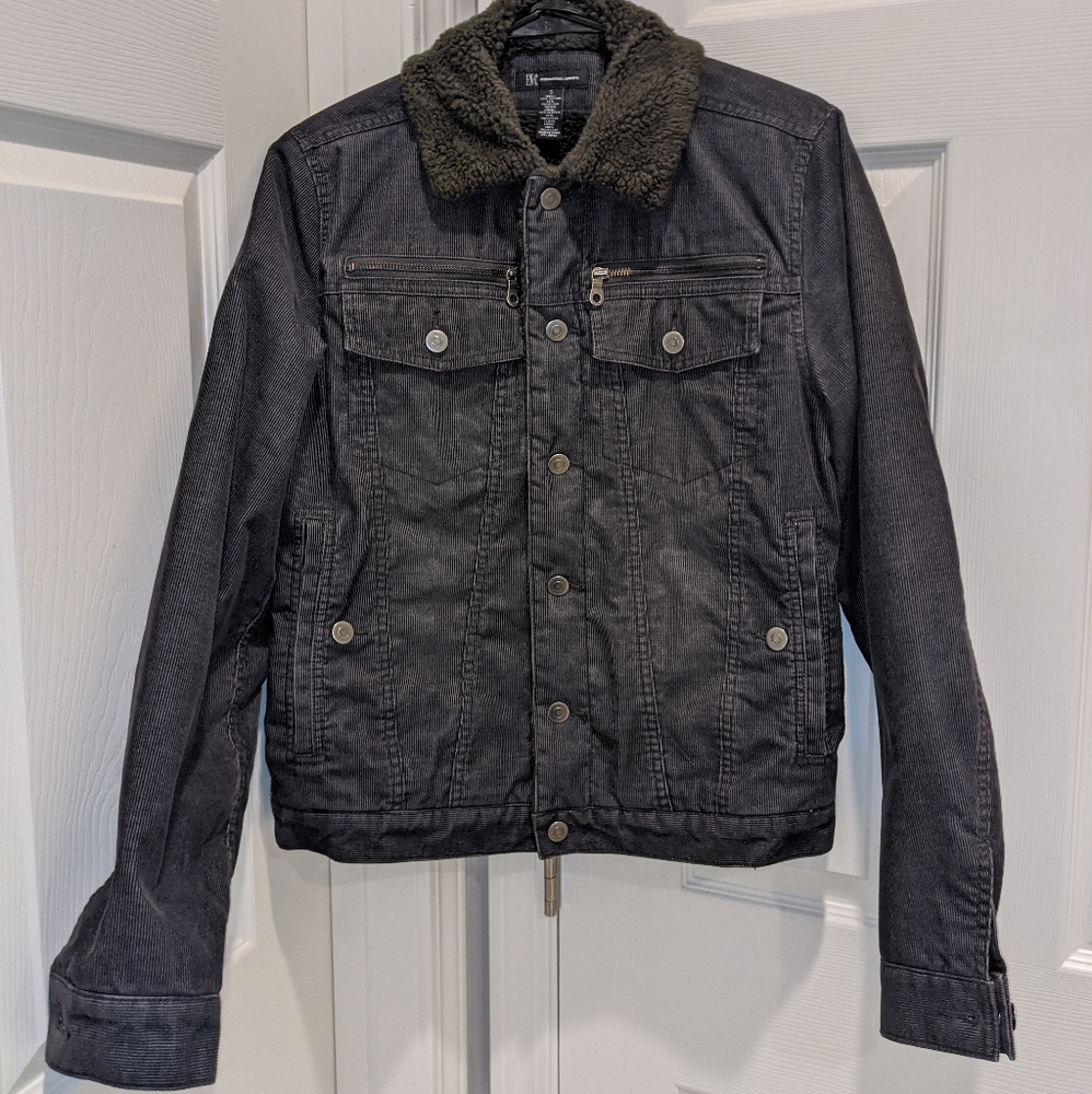 INC Corduroy Sherpa Trucker Jacket